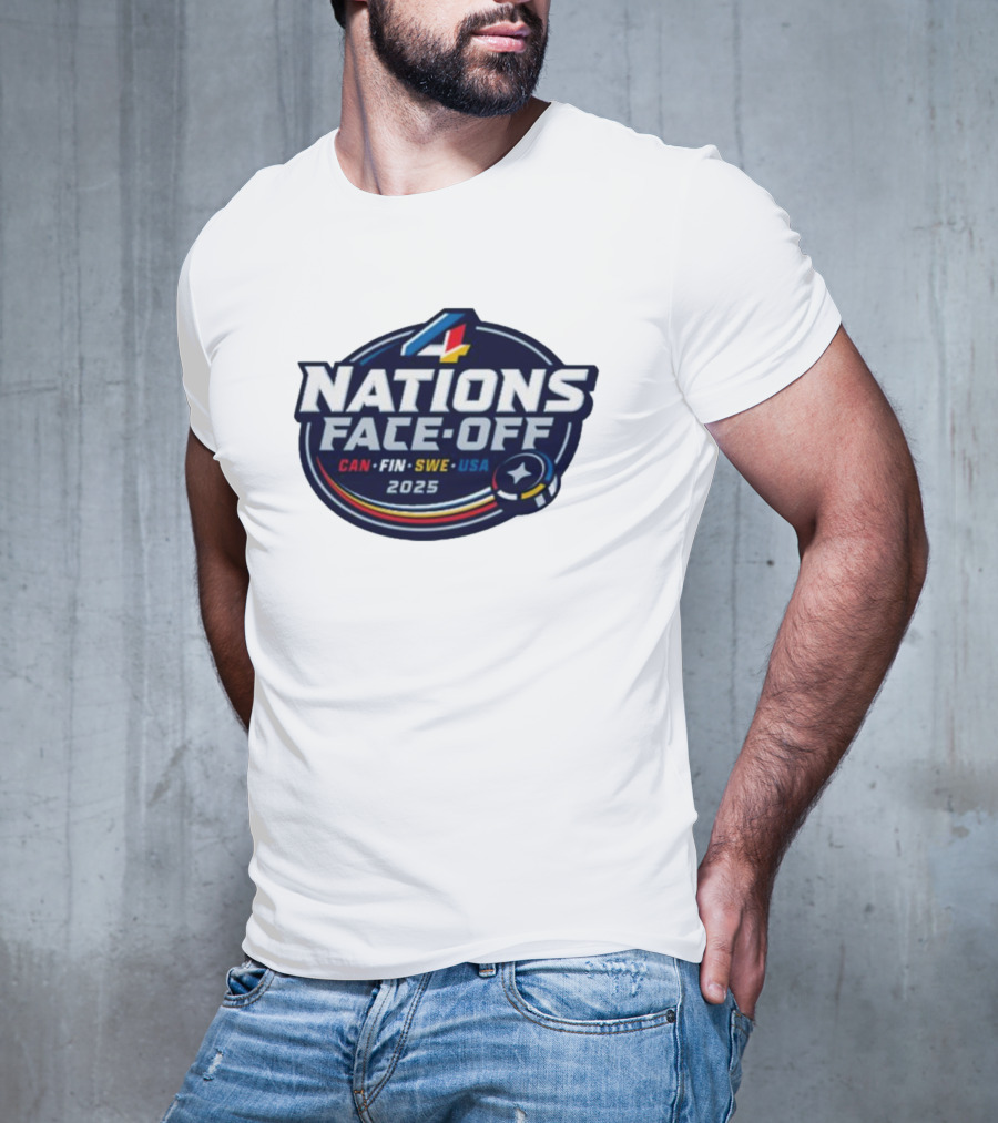 4 Nations Face-Off 2025 CAN FIN SWE USA T-Shirt