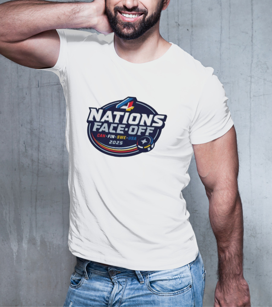 4 Nations Face-Off 2025 CAN FIN SWE USA T-Shirt