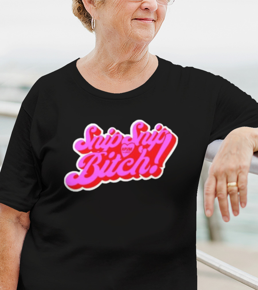 Angeria Paris Snip Snip Bitch APVM Heart Ringer T-Shirt