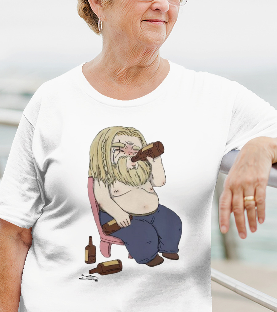 Avengers Endgame Thor Fat Drinking T-Shirt