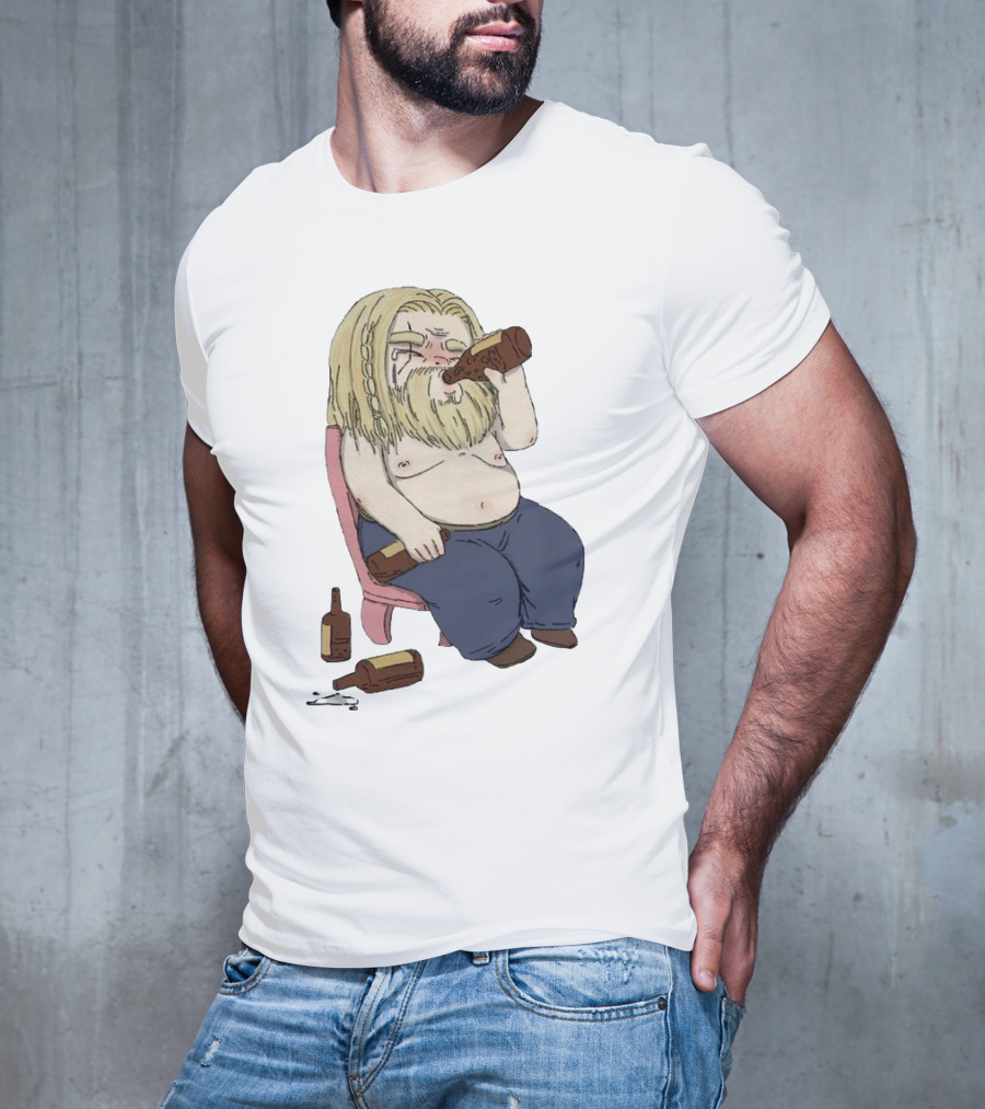 Avengers Endgame Thor Fat Drinking T-Shirt