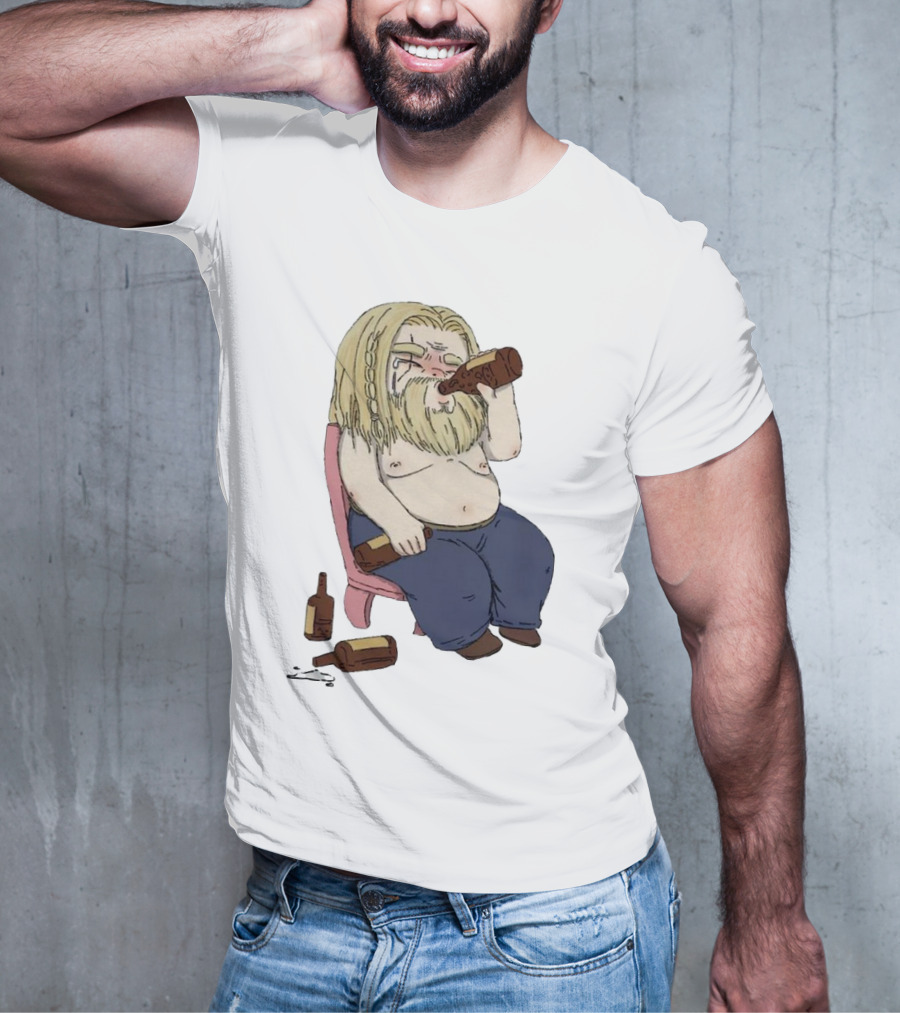Avengers Endgame Thor Fat Drinking T-Shirt