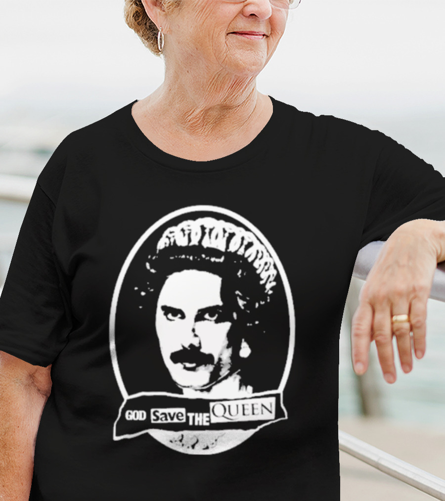 Freddie Mercury God Save The Queen Iconic T-Shirt