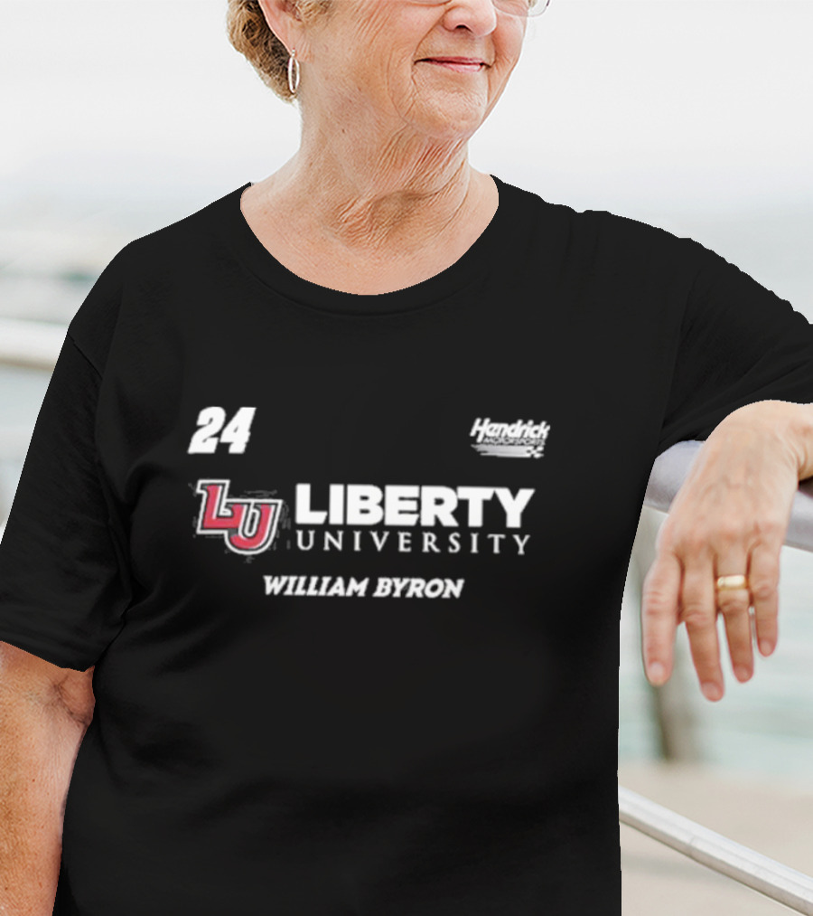 Hendrick Motorsports William Byron 24 Liberty University LU T-Shirt