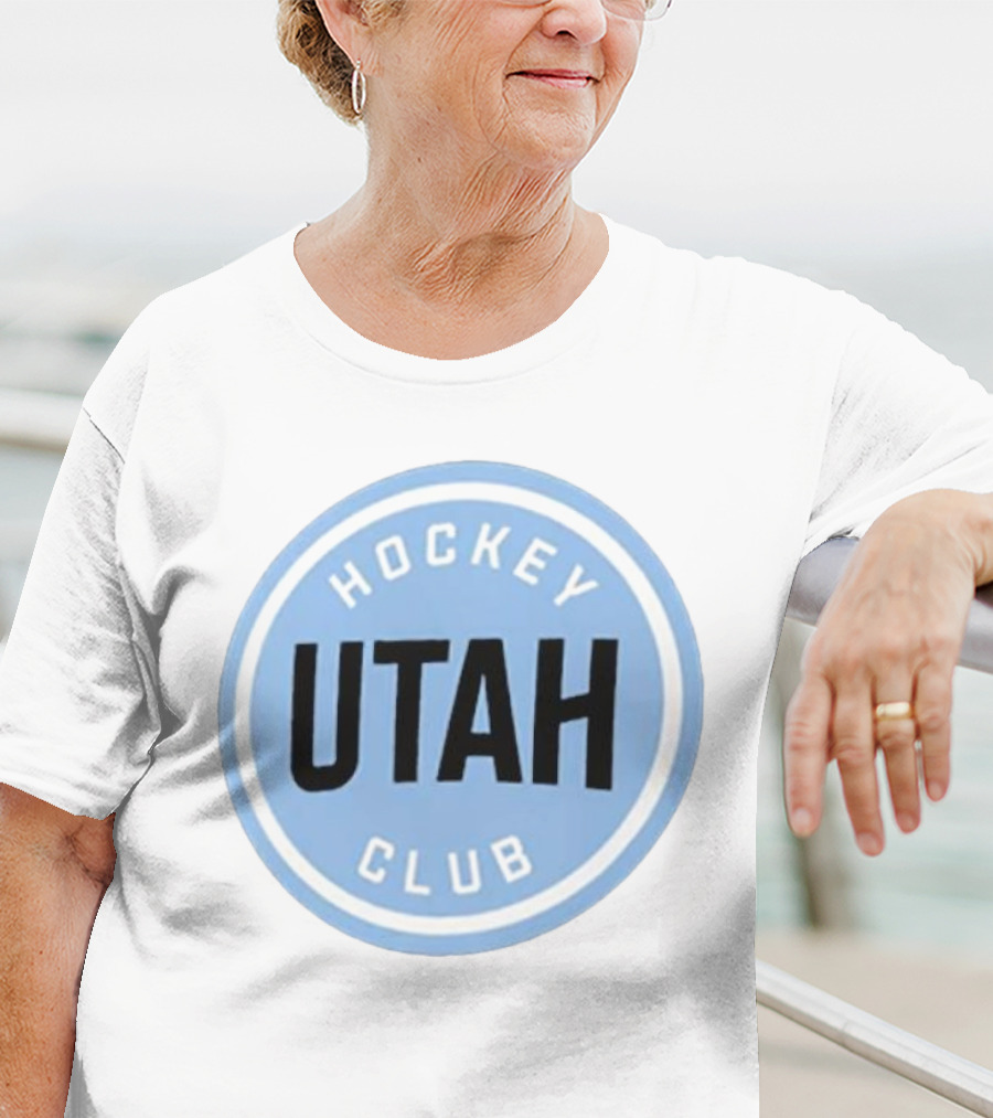 Utah Hockey Club Blue Circular Emblem T-Shirt