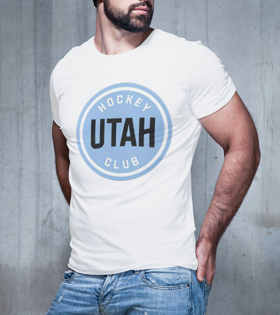 Utah Hockey Club Blue Circular Emblem T-Shirt