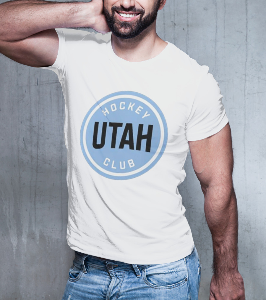 Utah Hockey Club Blue Circular Emblem T-Shirt