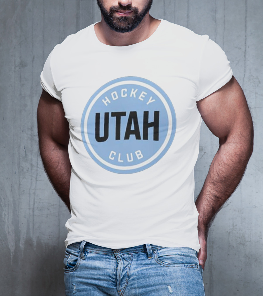 Utah Hockey Club Blue Circular Emblem T-Shirt
