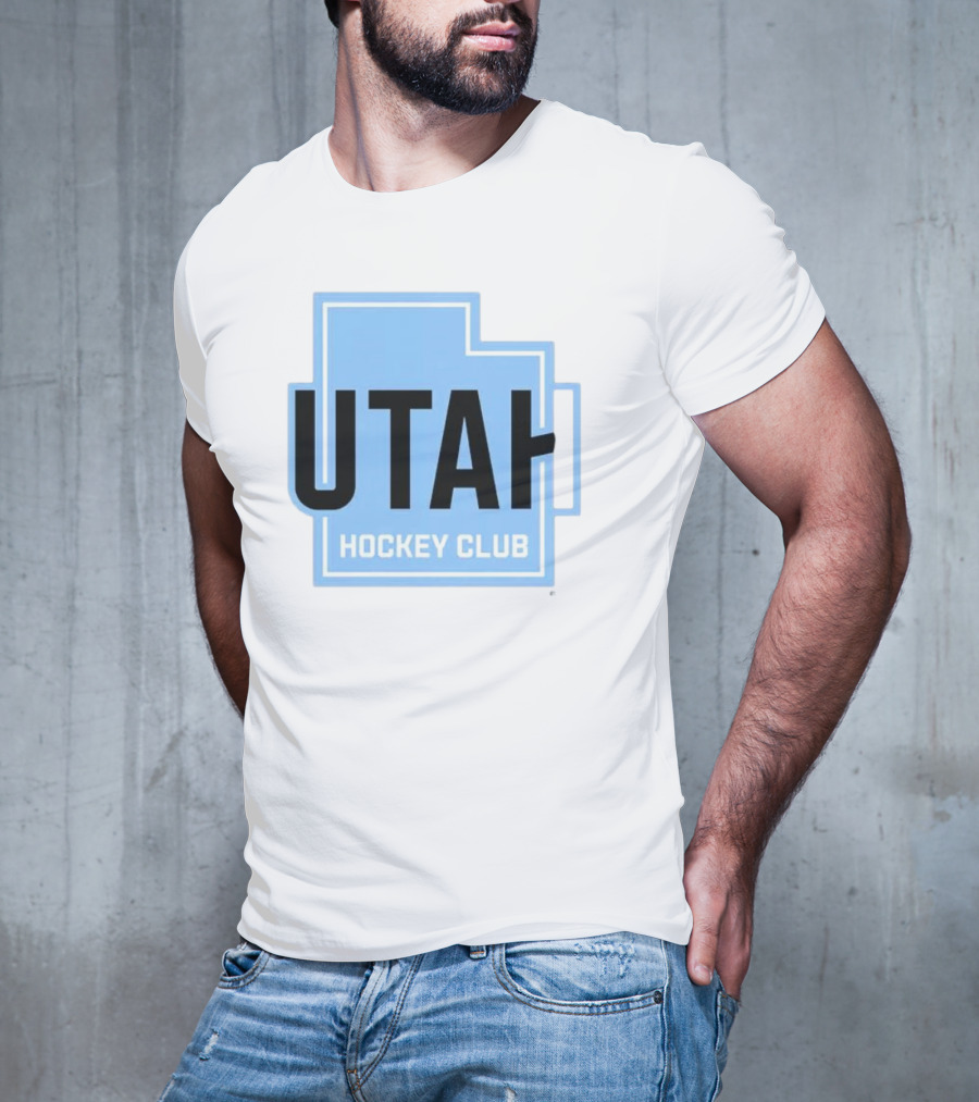 Utah Hockey Club Logo With State Outline T-Shirt