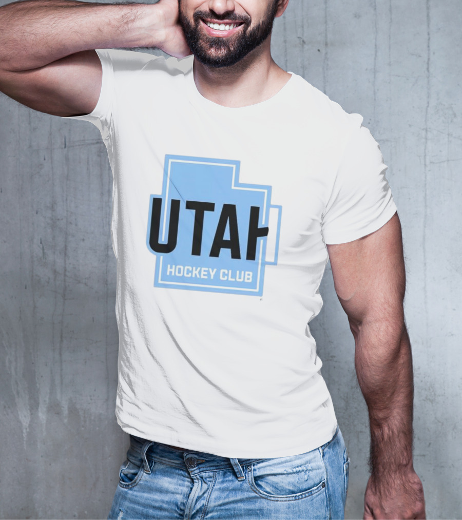 Utah Hockey Club Logo With State Outline T-Shirt