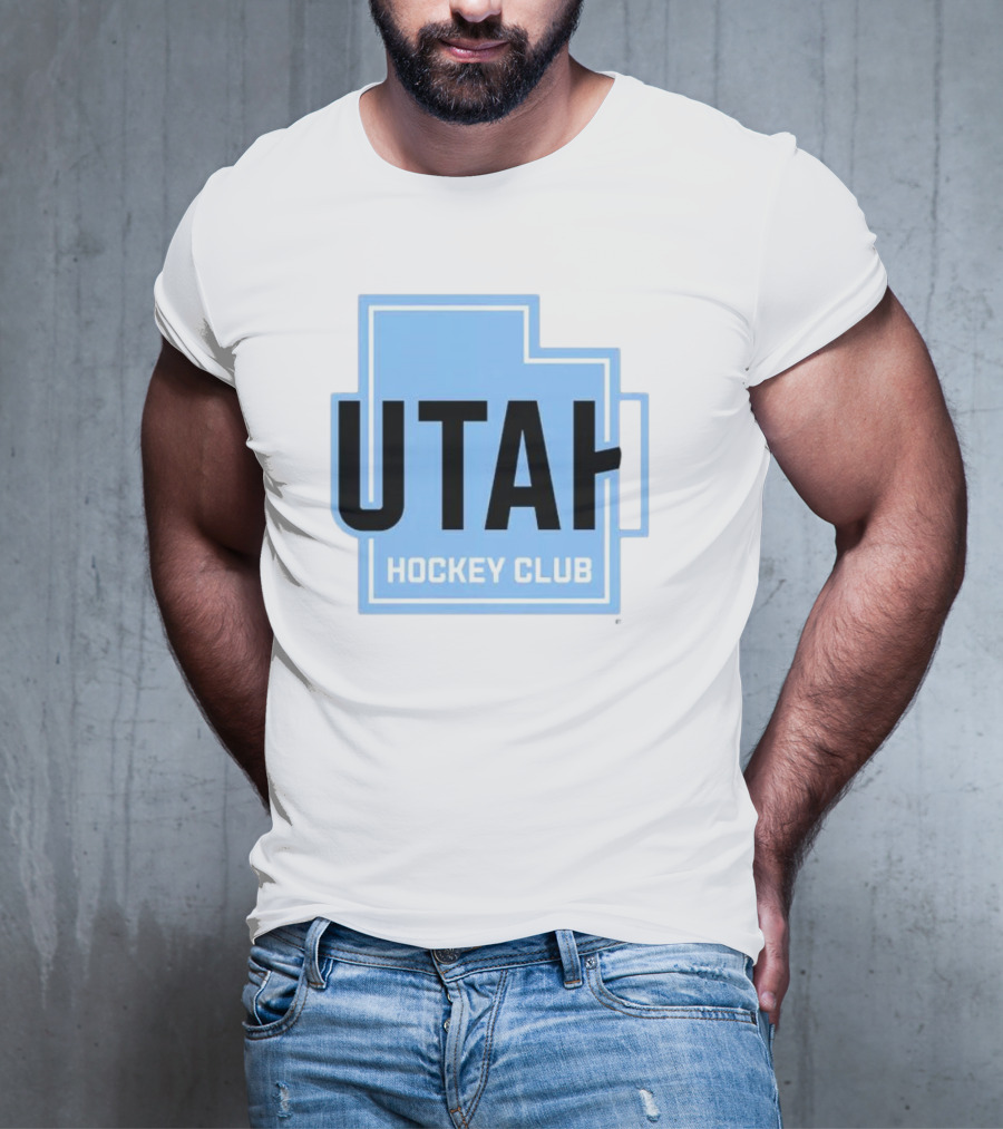 Utah Hockey Club Logo With State Outline T-Shirt