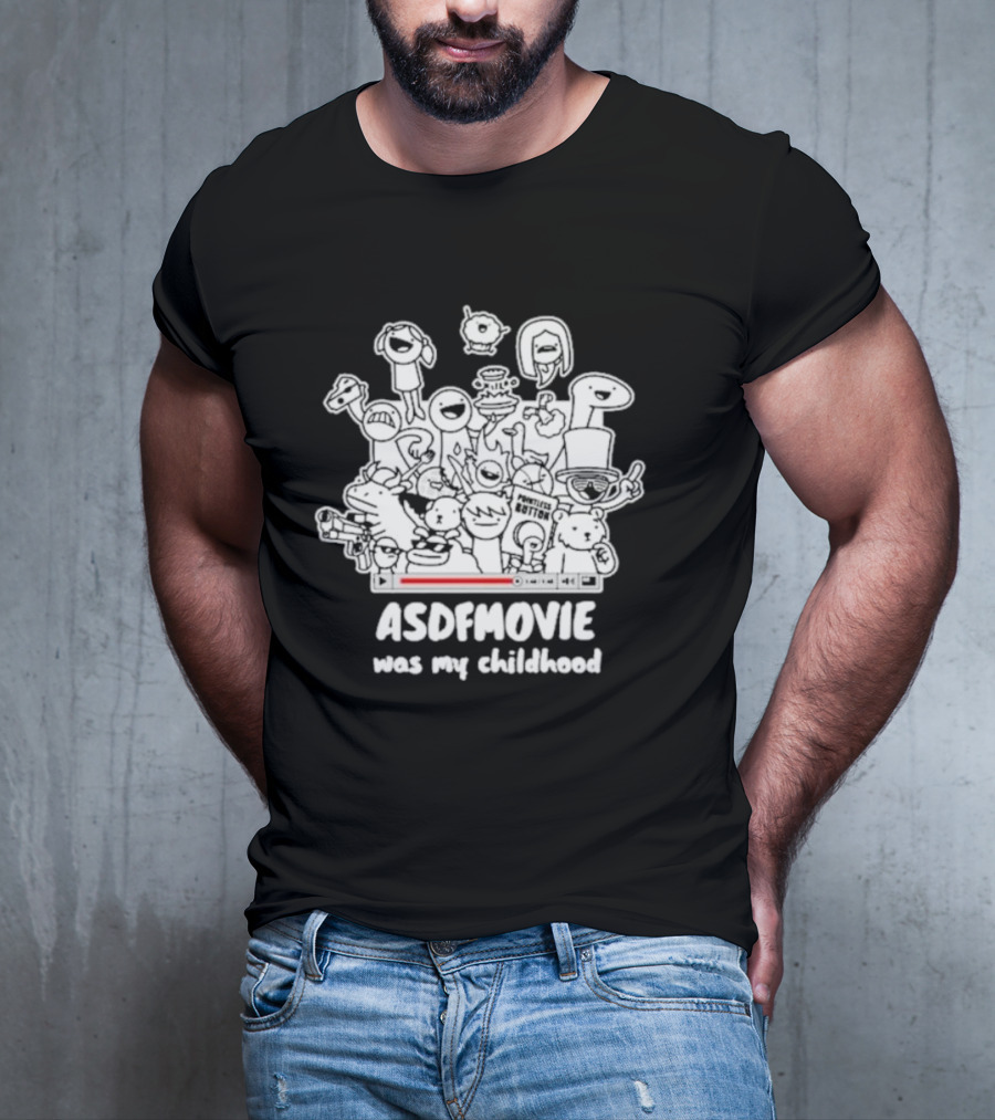 Sharkrobot ASDFMovie Characters Nostalgia Childhood Collection T-Shirt