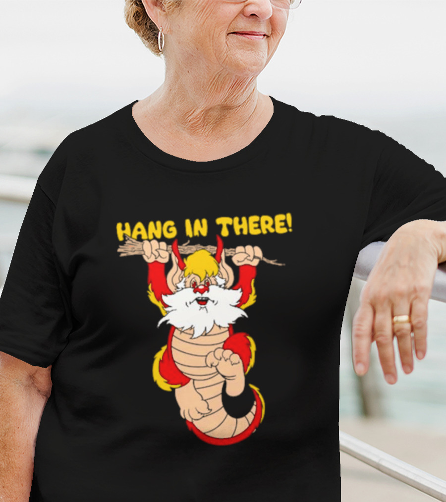 Hang In There Snarf Hanging On Tree Branch T-Shirt