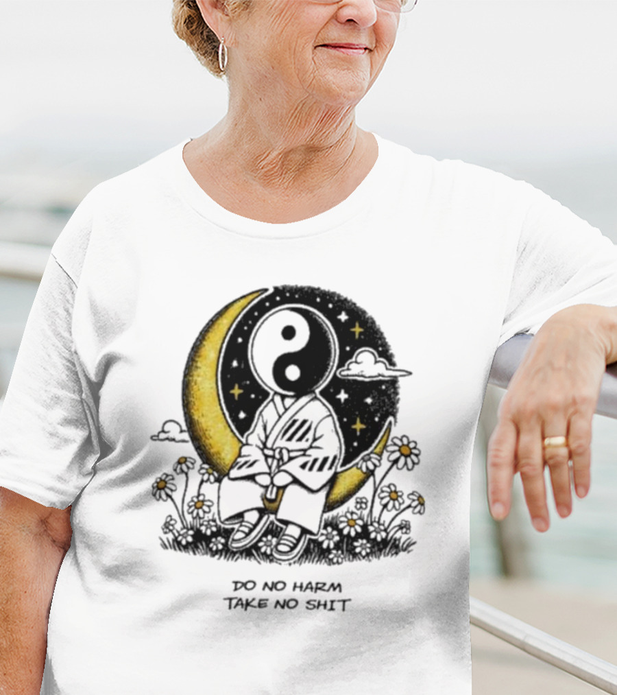 Third Eye Kingdom Yin Yang Moon Do No Harm Take No Shit T-Shirt