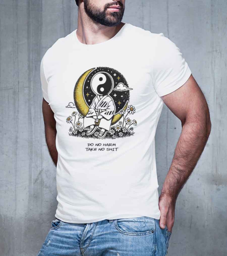 Third Eye Kingdom Yin Yang Moon Do No Harm Take No Shit T-Shirt
