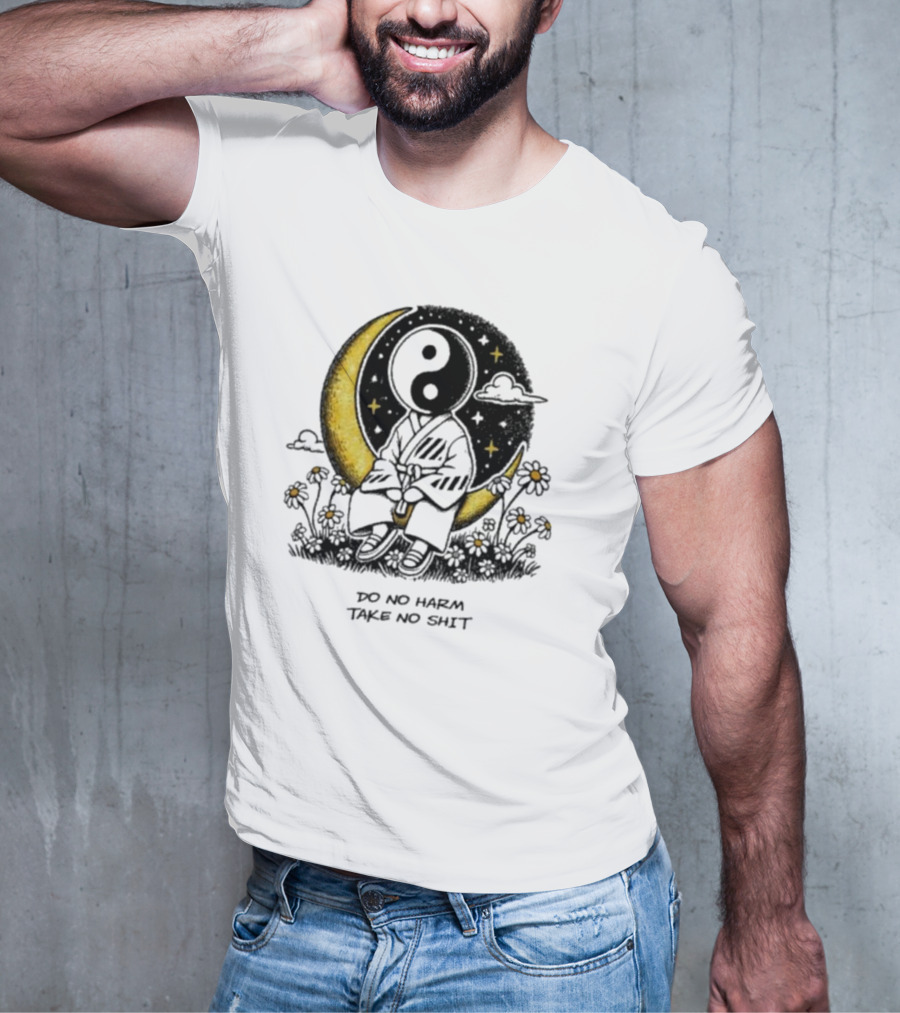 Third Eye Kingdom Yin Yang Moon Do No Harm Take No Shit T-Shirt