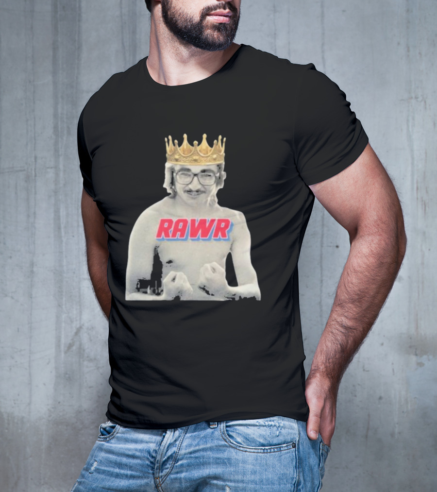 RAWR Young Greg Cote Wearing Crown T-Shirt