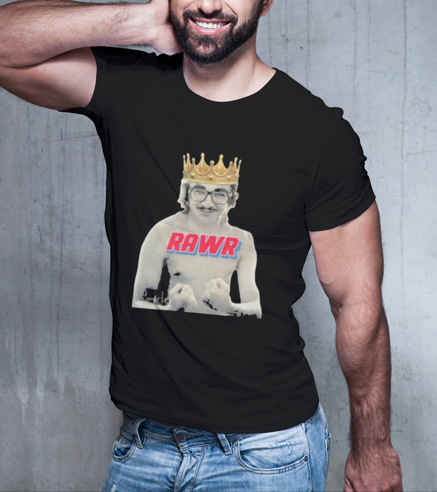 RAWR Young Greg Cote Wearing Crown T-Shirt