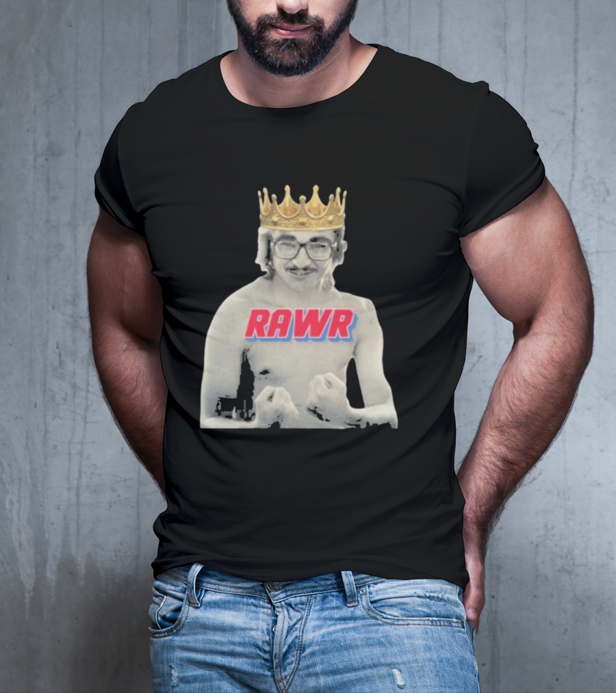 RAWR Young Greg Cote Wearing Crown T-Shirt