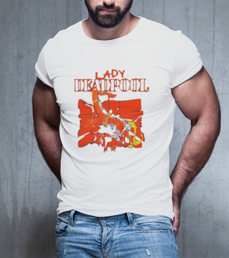 Rob Liefeld Lady Deadpool T-Shirt