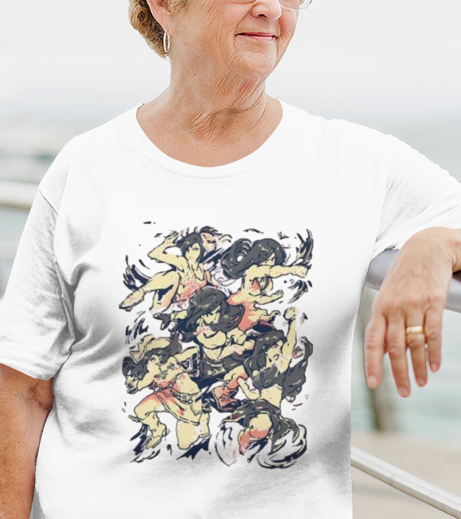 Seventh Heaven HelloWinter Dynamic Character Collage T-Shirt