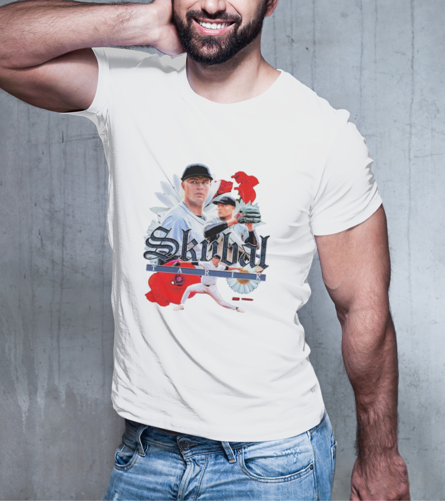 Skubal Tarik Baseball Player Floral Collage T-Shirt