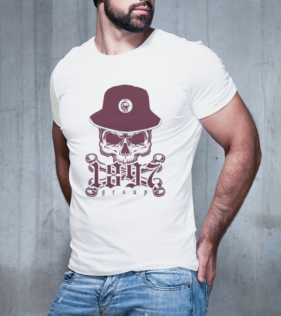 1897 Group Skull With Hat T-Shirt