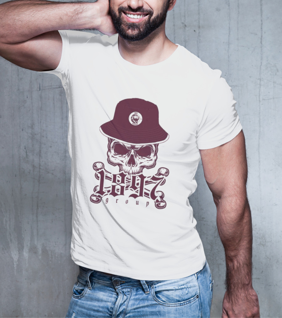 1897 Group Skull With Hat T-Shirt