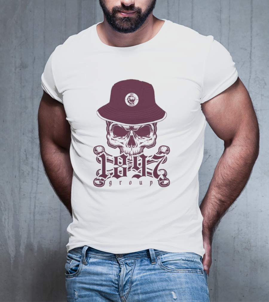 1897 Group Skull With Hat T-Shirt