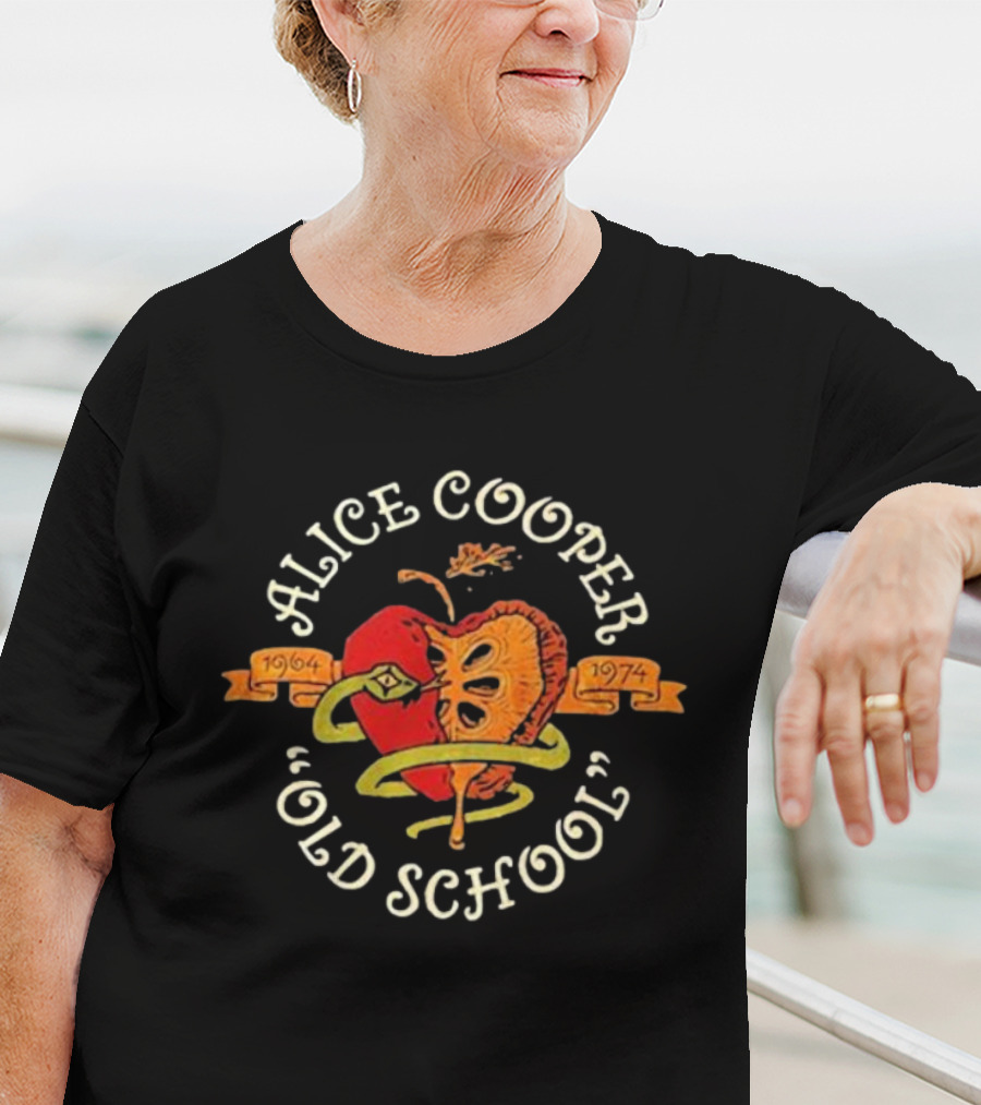 Alice Cooper Old School 1964 1974 Snake And Apple T-Shirt