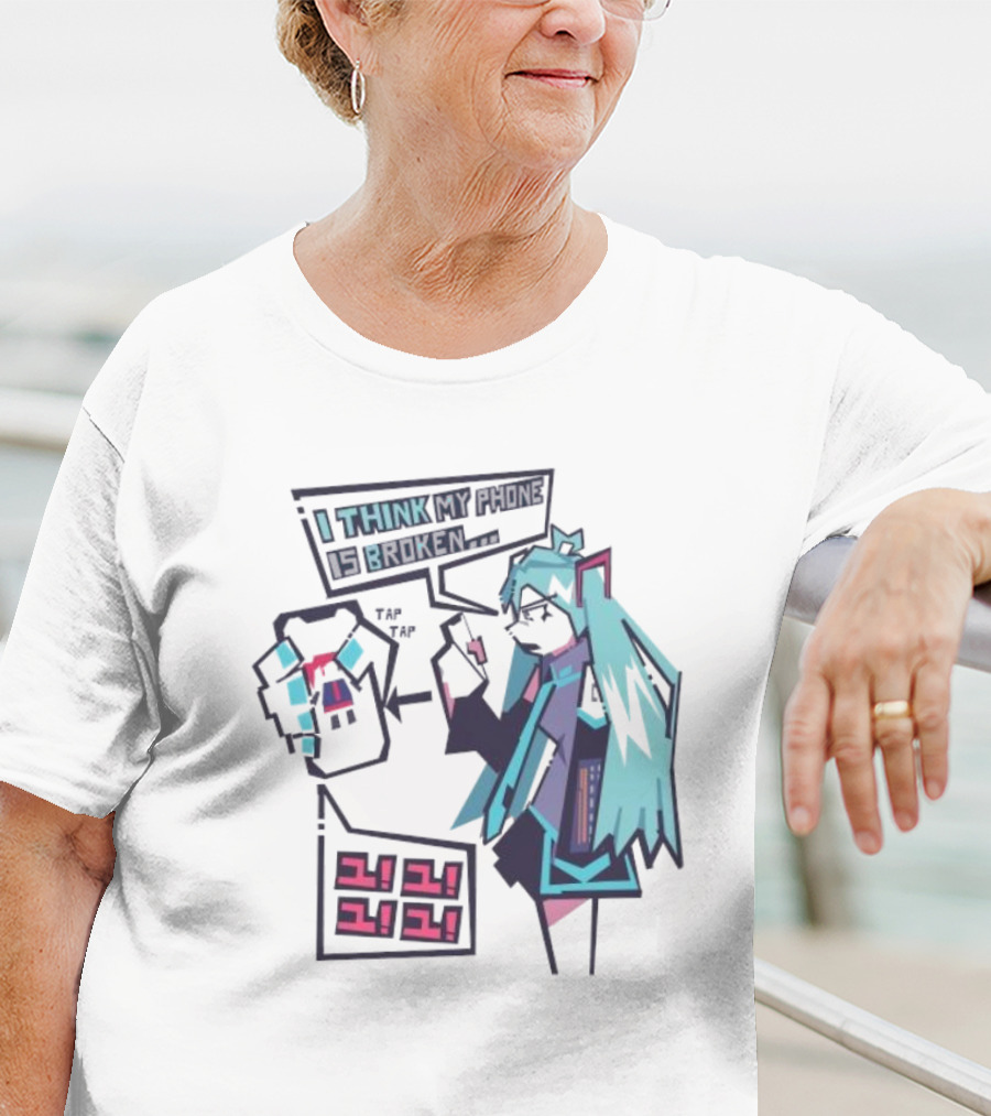 I Think My Phone Is Broken Tap Tap になに Nani Nani T-Shirt