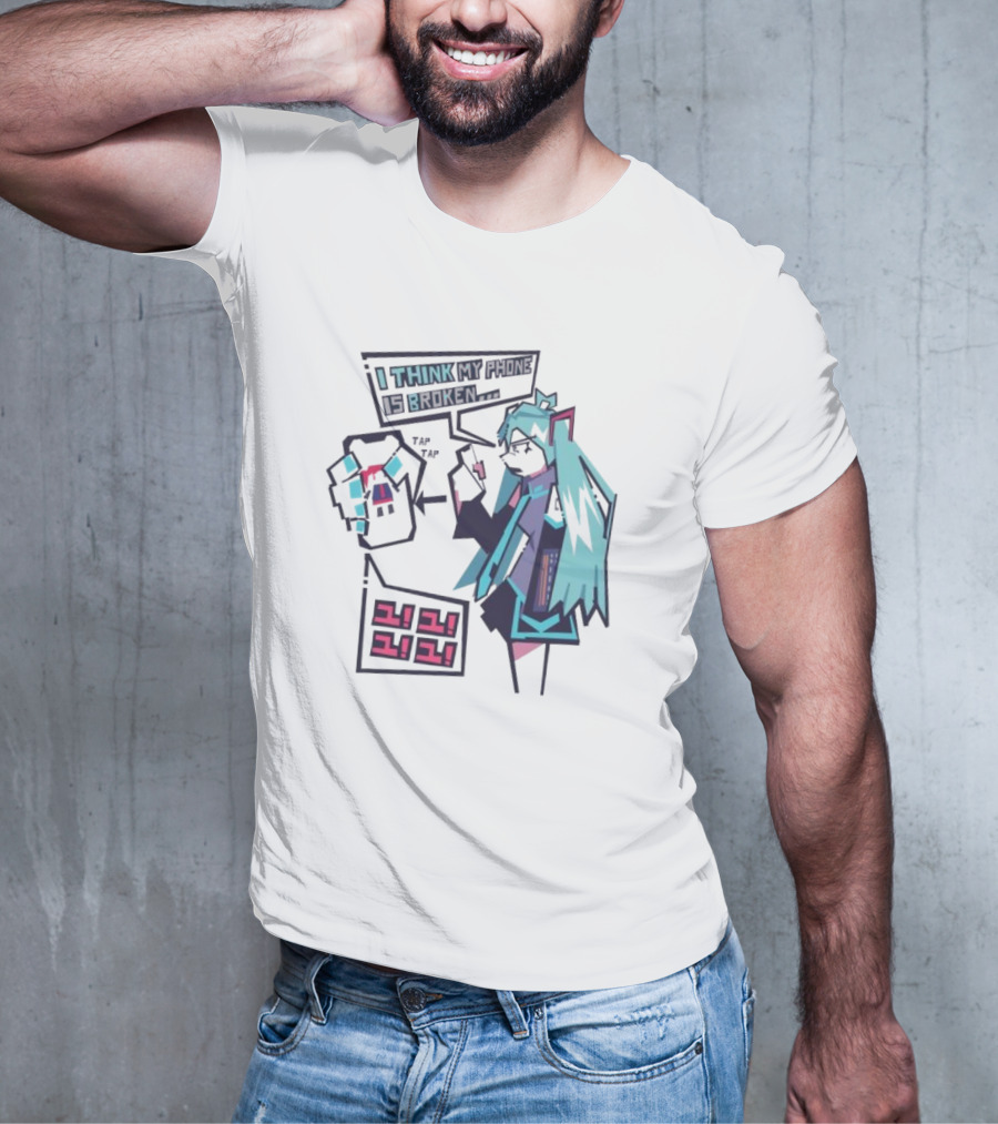 I Think My Phone Is Broken Tap Tap になに Nani Nani T-Shirt