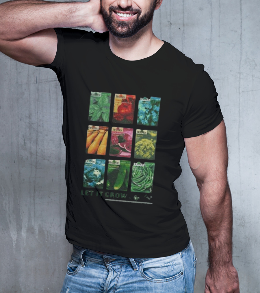 Let It Grow Veggie Seed Packets Garden Rage On T-Shirt
