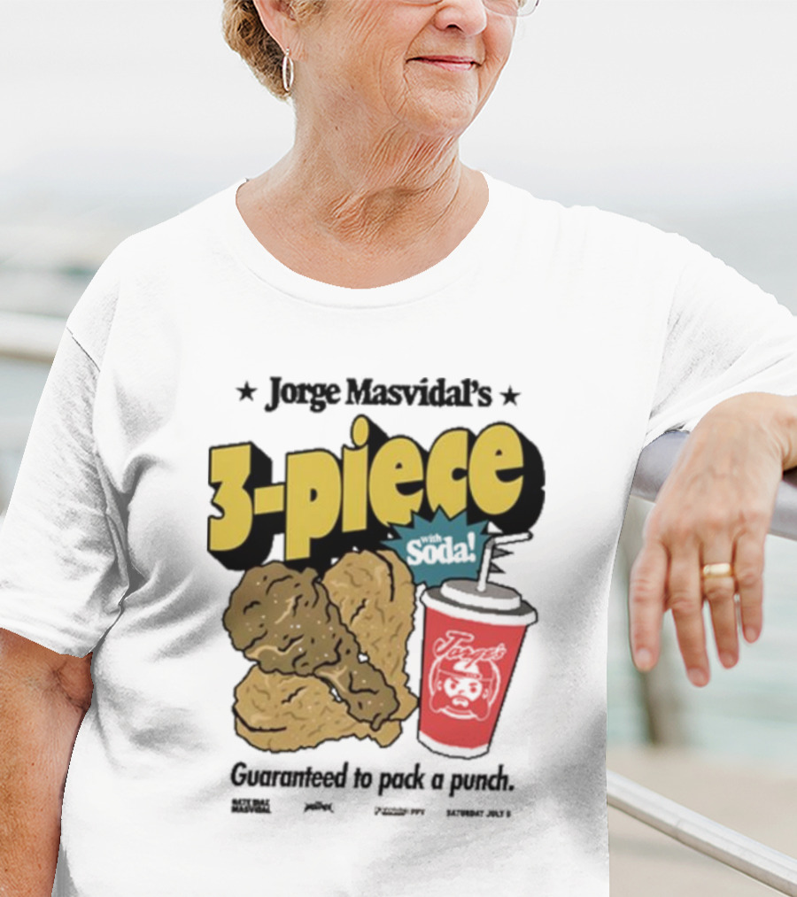 Jorge Masvidal's 3-Piece Soda Guaranteed To Pack A Punch T-Shirt