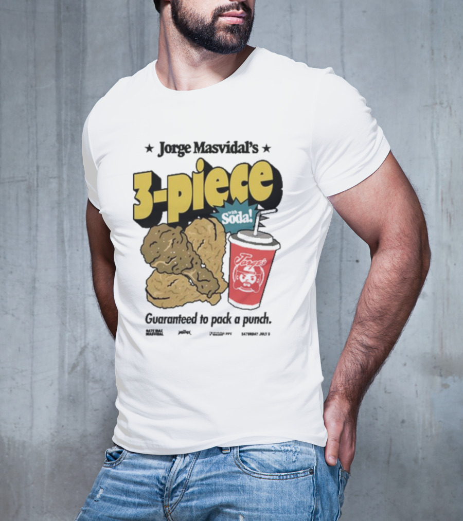 Jorge Masvidal's 3-Piece Soda Guaranteed To Pack A Punch T-Shirt
