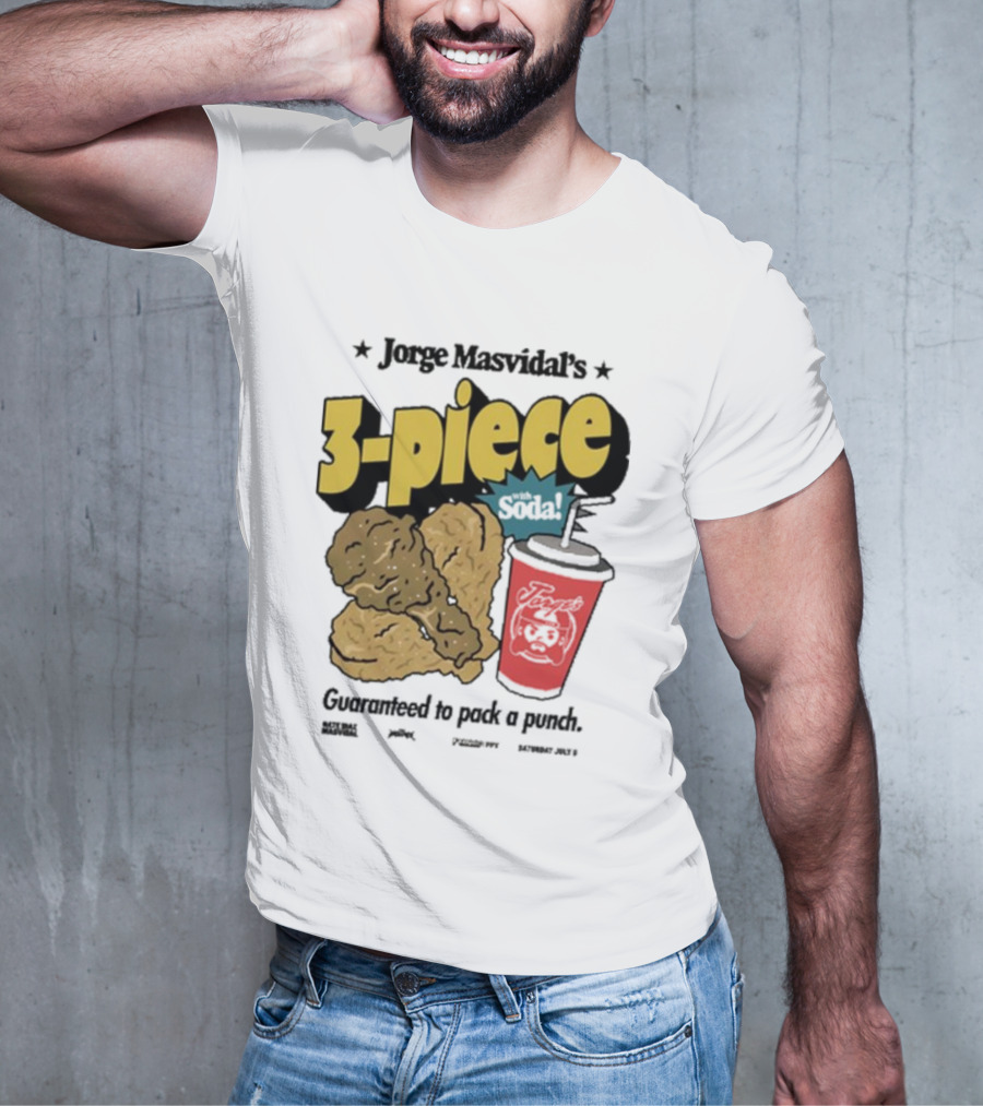 Jorge Masvidal's 3-Piece Soda Guaranteed To Pack A Punch T-Shirt