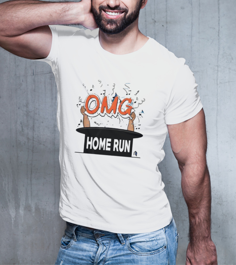 OMG Home Run From Magic Hat With Music Notes T-Shirt