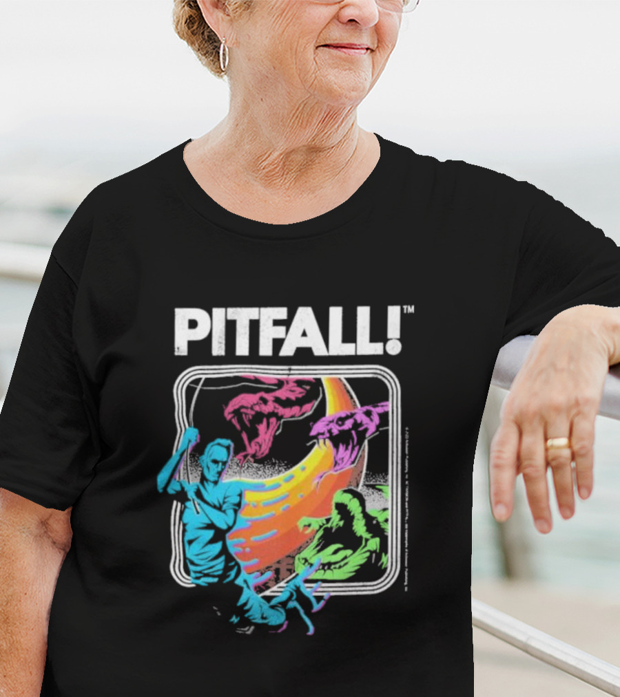 Seven Squared Pitfall Retro Adventure Gaming T-Shirt