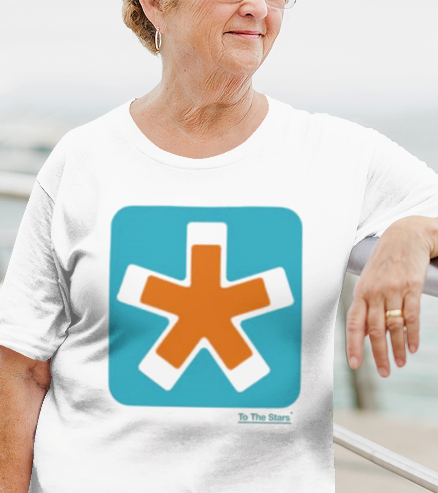 To The Stars Asterisk Icon Bold Colorful T-Shirt
