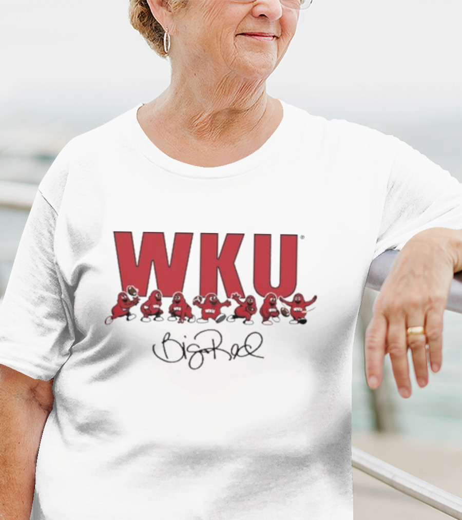 WKU Big Red Signature Football Characters T-Shirt
