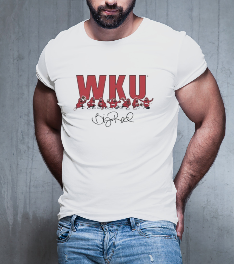 WKU Big Red Signature Football Characters T-Shirt