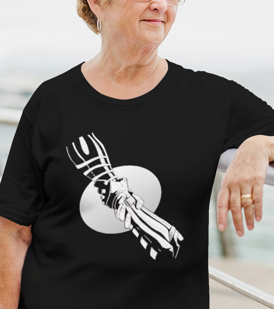 You’re Not Alone Holding Hands Black And White Version T-Shirt