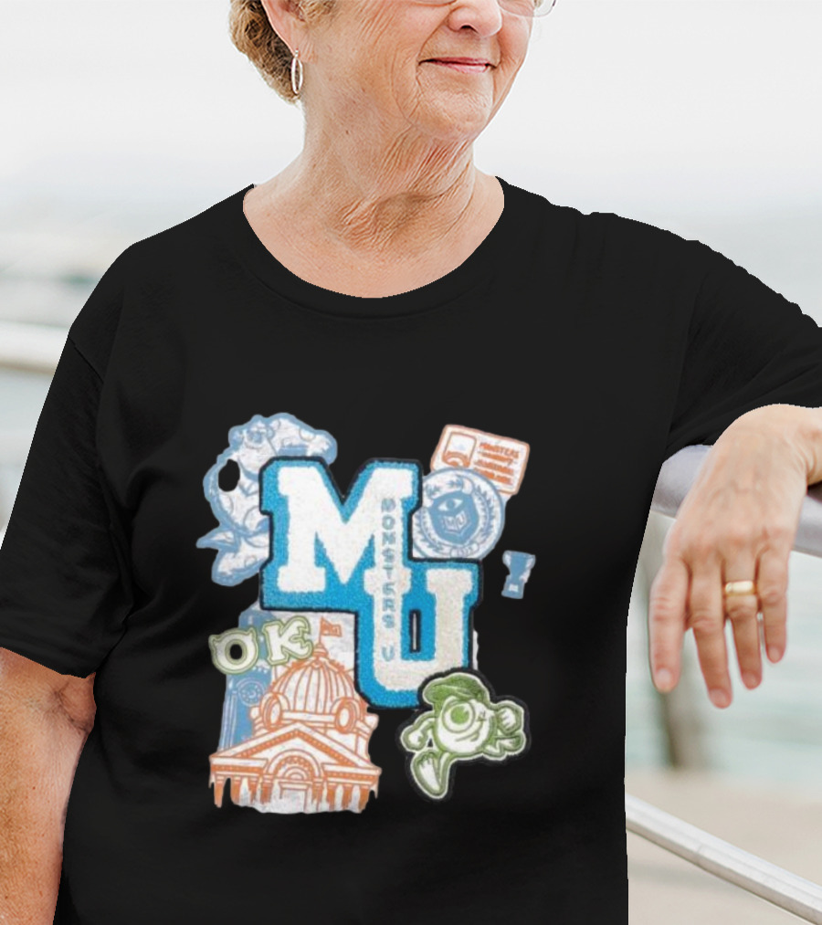 MU Monsters University Disney OK Patch T-Shirt