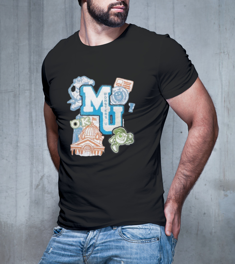 MU Monsters University Disney OK Patch T-Shirt