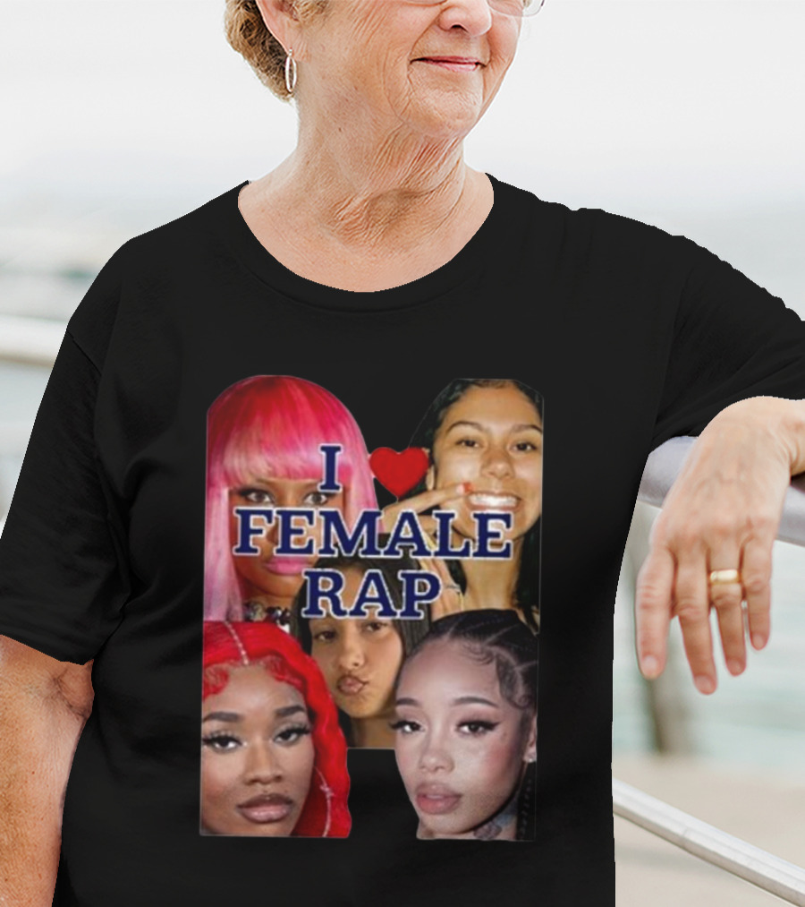 Nrth West Is My Spirit Animal I Love Female Rap Montage T-Shirt