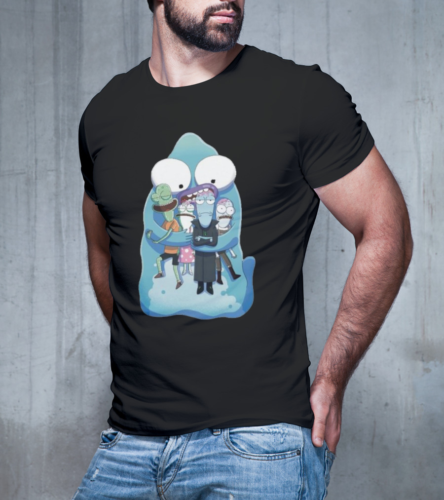 Pupa Hug With Solar Opposites Characters T-Shirt