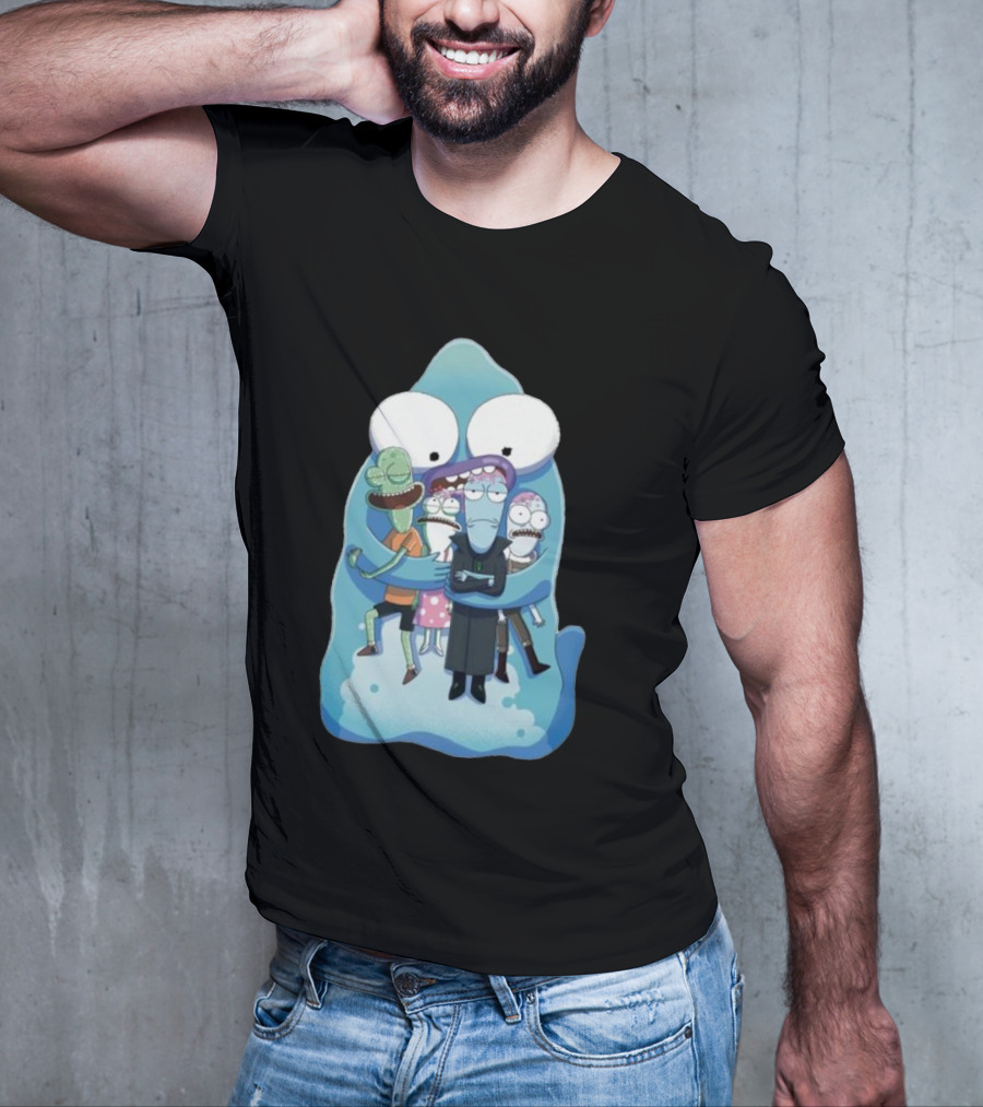 Pupa Hug With Solar Opposites Characters T-Shirt