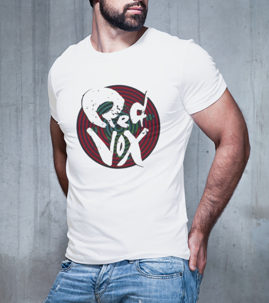 Retroware Red Vox Psychedelic Spiral Retro Vibes T-Shirt