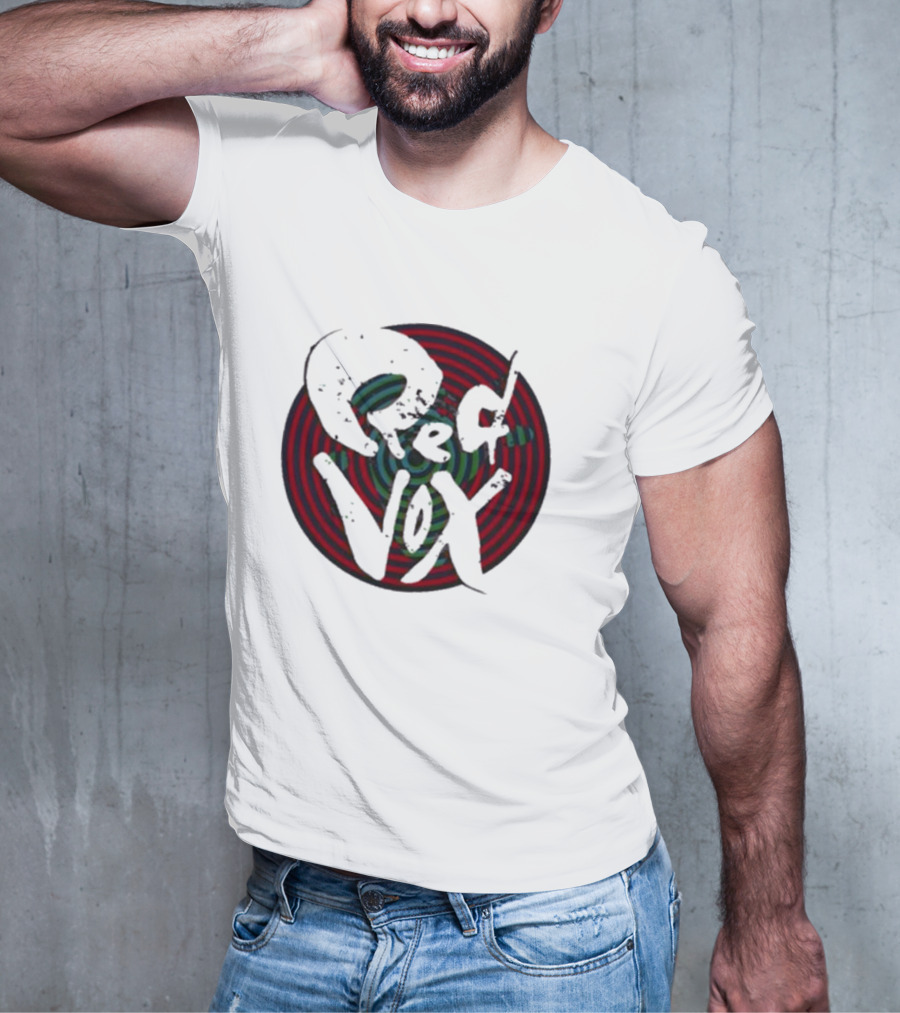 Retroware Red Vox Psychedelic Spiral Retro Vibes T-Shirt