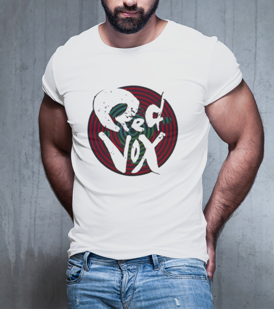 Retroware Red Vox Psychedelic Spiral Retro Vibes T-Shirt